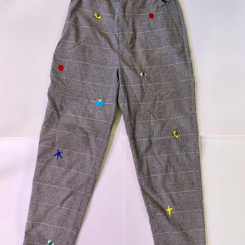 Urlazh embroidered plaid pants